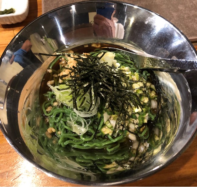 焼肉わたなべの「創作ユーグレナ冷麺」イメージ