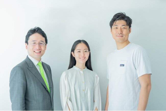 左から、社長 出雲充、ブランドマネージャー ハヤカワ五味、代表執行役員CEO永田暁彦