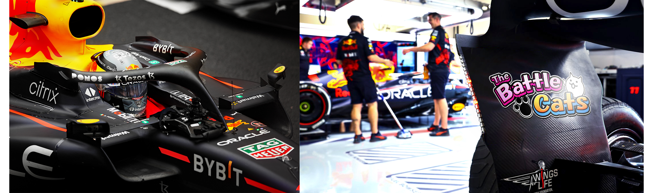 にゃんこ大戦争の「ポノス」、「Oracle Red Bull Racing」と2022 FIA