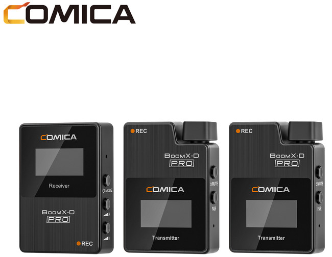 イヤホンジ COMICA BoomX-D PRO D2 ワイヤレスマイク ワイヤレスビデオ