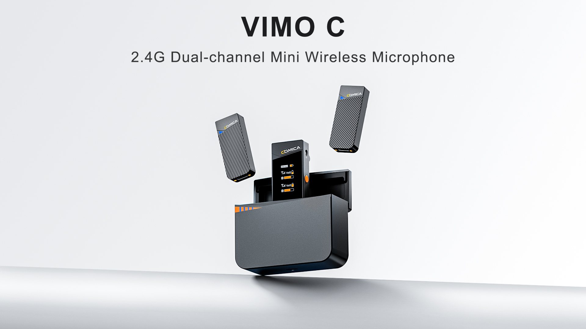 ケースで充電、コンパクトなワイヤレスマイクCOMICA Vimo C/Vimo S