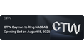 CTW Cayman(CTW株式会社の持株会社でグローバル事業を管轄)、2025年8月18日にNASDAQのオープニングベルを鳴らす