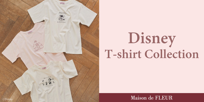 Maison De Fleur ミッキーマウス ミニーマウス ディズニーマリー のイラスト にも注目 ブランド初の Tシャツコレクション を発売 株式会社ストライプインターナショナルのプレスリリース