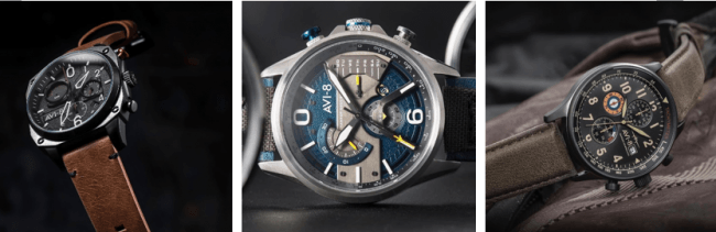 腕時計　AVi-8 イギリス ブランド メンズステンレススチール