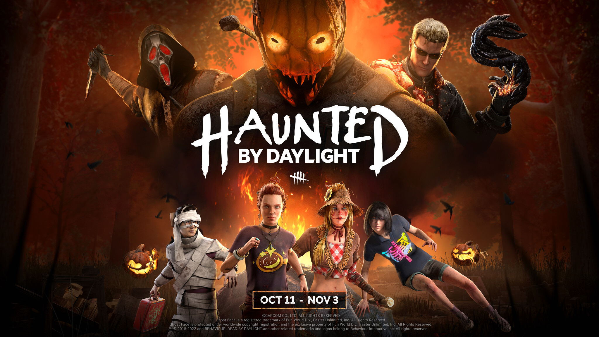 Dead By Daylight のハロウィンイベント Haunted By Daylight ホーンテッド バイ デイライト が10月12日 水 から11月4日 金 まで開催 Behaviour Interactive Inc のプレスリリース