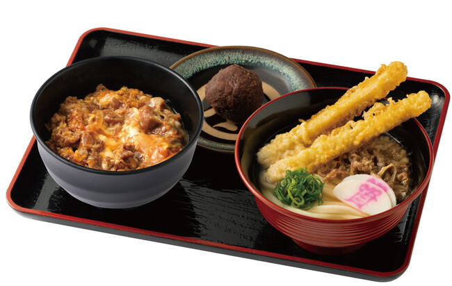 ■選べるしあわせセット／ミニ牛とじ丼セット：880円（税込）／ミニぼた餅なし：830円