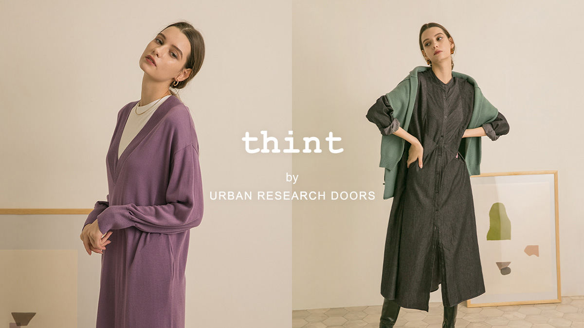 thint by URBAN RESEARCH DOORS (ティント バイ アーバンリサーチ ドアーズ)2020  Autumn/Winterのプレオーダーがスタート！｜（株）アーバンリサーチのプレスリリース