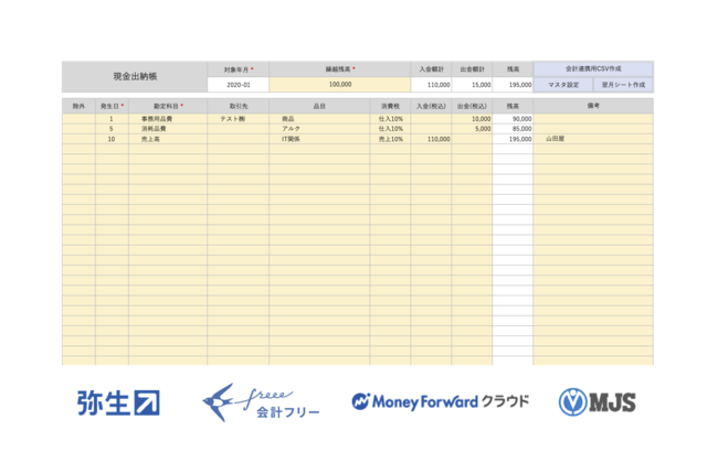 現金出納帳エクセルテンプレート 無料ダウンロード Unlimitedのプレスリリース