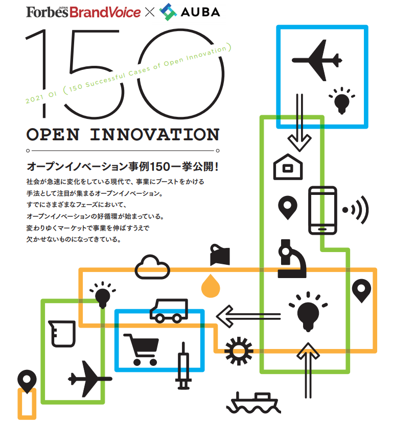 Forbes Japan Auba オープンイノベーション事例１５０ 一挙公開 Eiicon Companyのプレスリリース