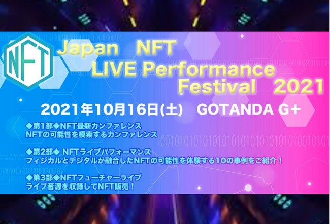 Japan NFT LIVE Performance Festival 2021 Future of Blockchain