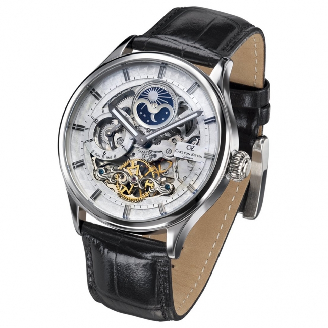 カール・フォン・ツォイテン Carl von Zeyten ドイツ製 腕時計 自動巻き スケルトン レディース CvZ0061BL 正規輸入  レディース腕時計