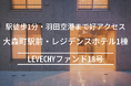 【公開】大森町駅前・レジデンスホテル1棟の賃料収入・売却利益複合型ファンド|不動産クラウドファンディング「LEVECHY(レベチー)」