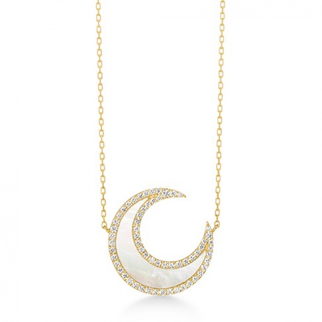 AHKAH moon necklace.