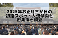 2025年お正月三が日の初詣スポット人流傾向と密集度を調査