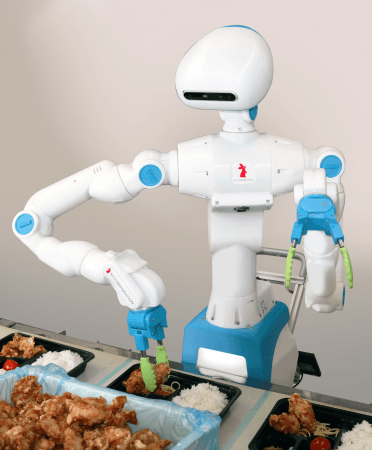 人と一緒に弁当のおかずを盛り付ける 協働人型サービスロボットの試作機を発表 企業リリース 日刊工業新聞 電子版