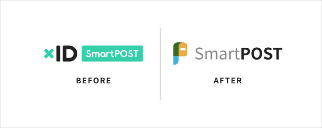 「SmartPOST」新旧ロゴ