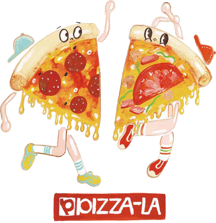 Miharayasuhiro Pizza La コラボtシャツ発売 ピザーラのピザがtシャツに 株式会社フォーシーズのプレスリリース