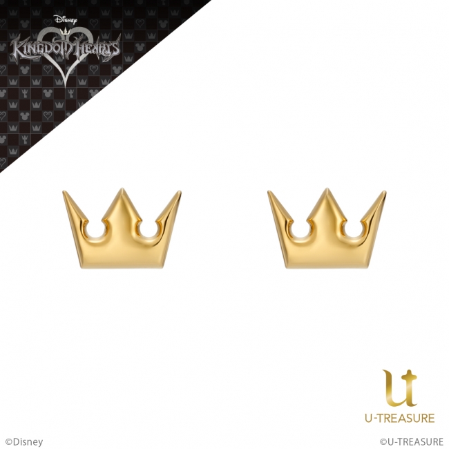 キングダム ハーツ ソラが身に着けているネックレスの王冠 ハートモチーフのピアス 7月14日 火 発売 株式会社ユートレジャーのプレスリリース
