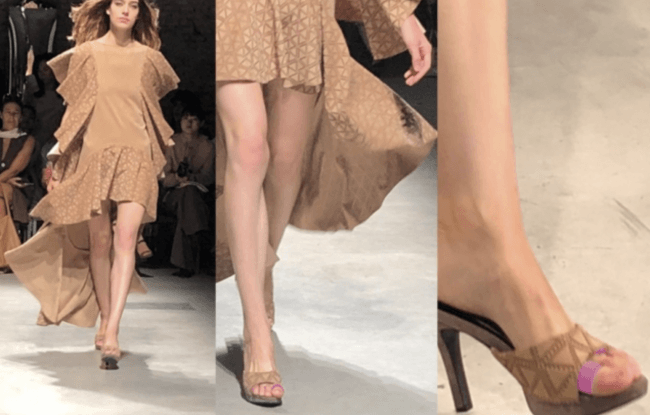 今年９月に「2019SSミラノ・コレクション（主催：非営利団体 イタリアファッション協会）」に正式起用され、世界のスーパーモデルが“あし美人“を装着し、ランウェイを歩いた
