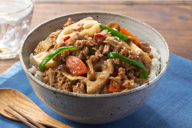 Kit Oisix「きのこ軸オイルのあんかけそぼろ丼」