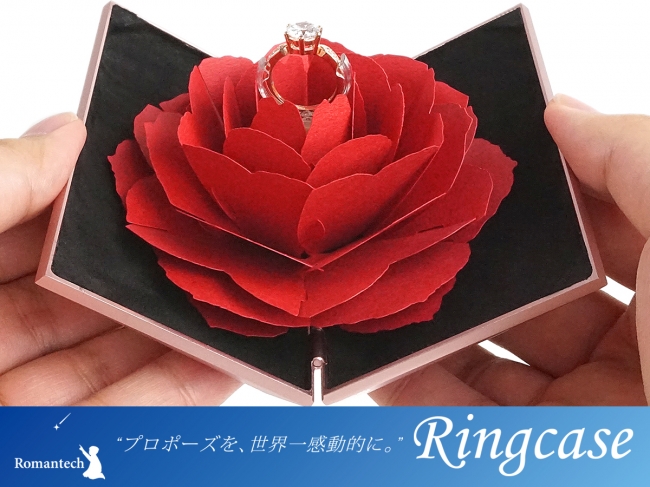花の中心から指輪が回転しながら出てくるリングケース Grace ブランド名を Romantech Ringcase に変更 株式会社ロマンテックジャパンのプレスリリース