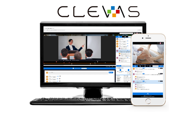 「CLEVAS」ロゴ視聴画面