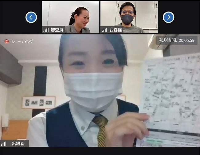 画面越しに演技をする出場者と評価をする審査員