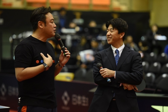 「たむらけんじ ノジマＴリーグ応援団長就任」©T.LEAGUE