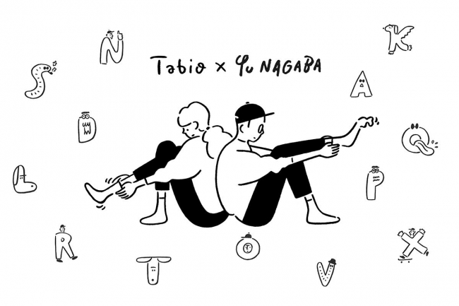 長場雄さん描き下ろしのアルファベット26文字が刺繍ソックスに タビオ株式会社のプレスリリース