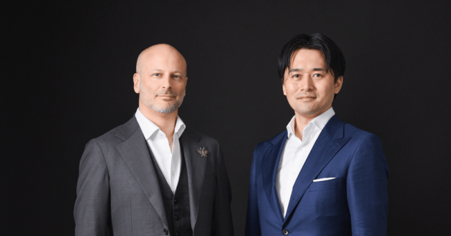創業者CEO　レイ・グリセルフーバー（左）アジア太平洋・日本担当プレジデント　岡本博之（右）