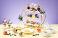 【わかさ生活】旬の桃とブルーベリーをふんだんに使用した「ブルーベリー×ブルーベリー with 桃アフタヌーンティー」が期間限定で登場！