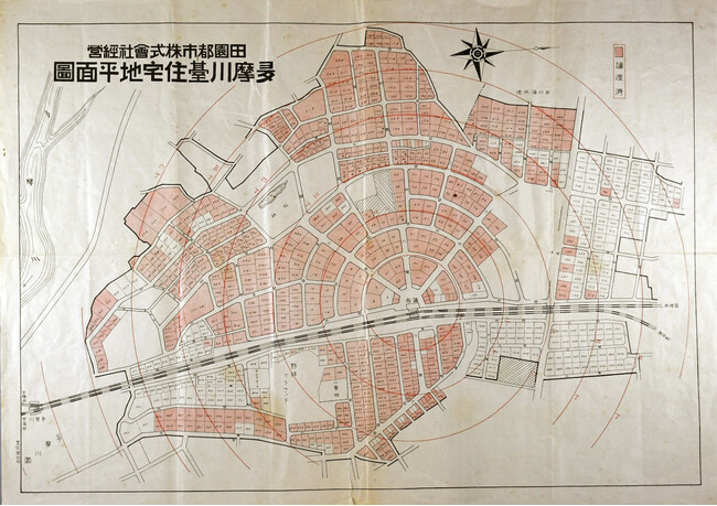 多摩川台住宅地平面図