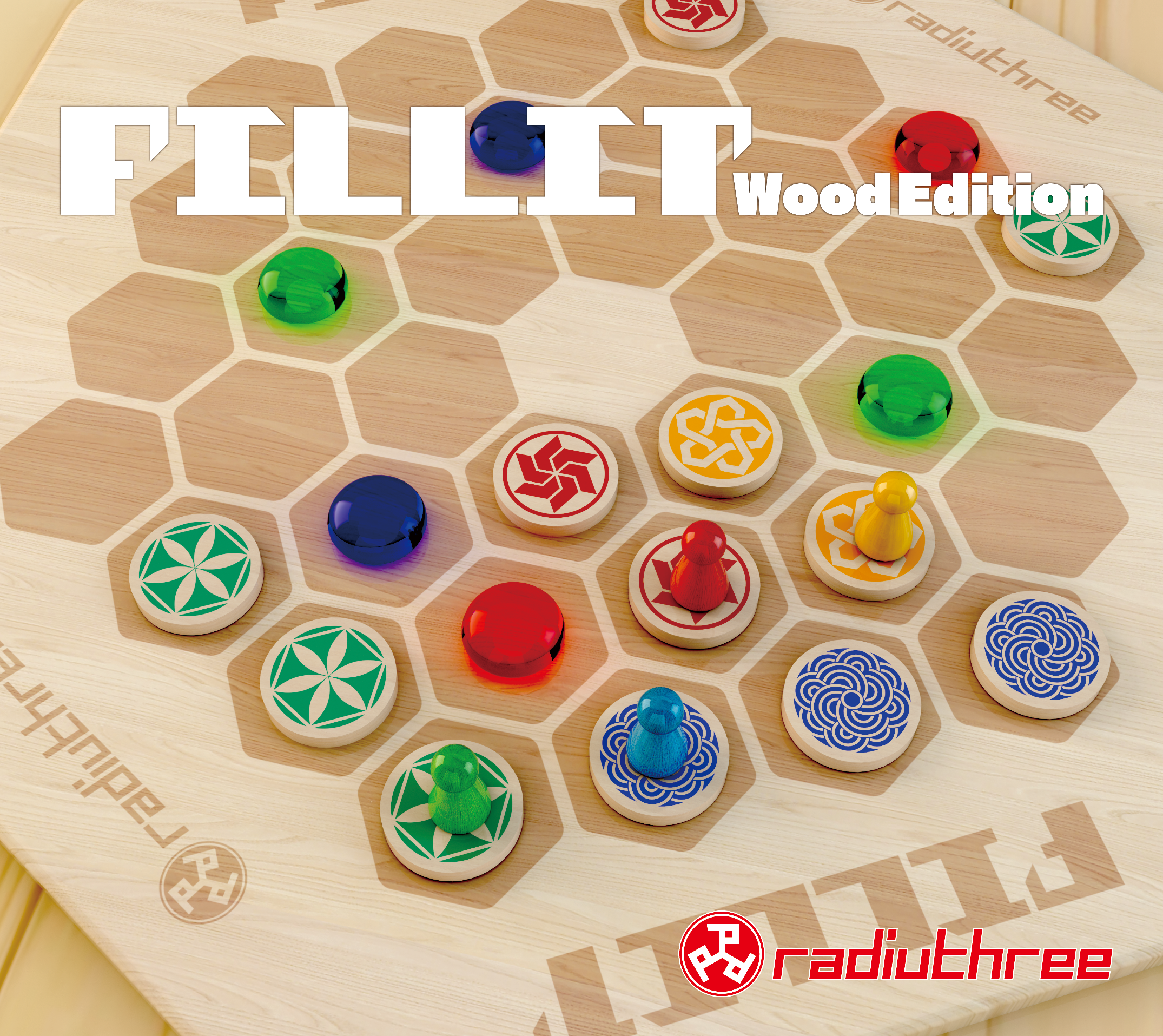 ゲームマーケット大賞最終候補作 Fillit のデザインを一新した第二版 及び木製のwood Edition が発売決定 ラディアスリーのプレスリリース