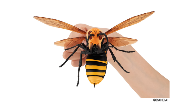 全幅約200mm！昆虫界最強の蜂がカプセル玩具に登場！ 『すずめばち