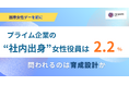 【国際女性デーを前に】プライム企業の“社内出身”女性役員は2.2％　問われるのは“育成設計”か