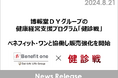 博報堂ＤＹグループの健康経営支援プログラム「健診戦」　ベネフィット・ワンと協働し販売強化を開始