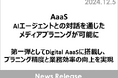 AaaS、AIエージェントとの対話を通じたメディアプラニングが可能に 第一弾としてDigital AaaSに搭載し、プラニング精度と業務効率の向上を実現