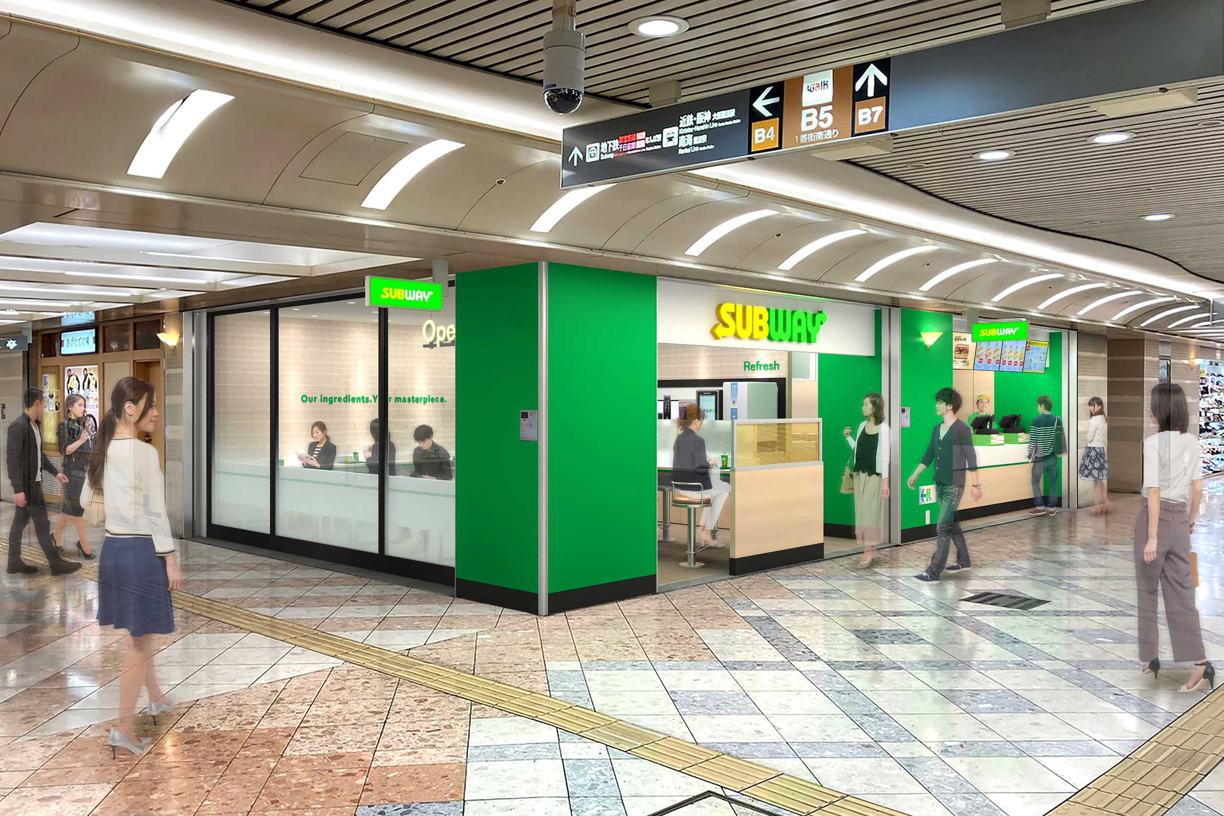 新しいサブウェイが大阪 なんばに登場 なんばウォーク 一番街店 10月1日 金 にオープン 日本サブウェイ合同会社のプレスリリース