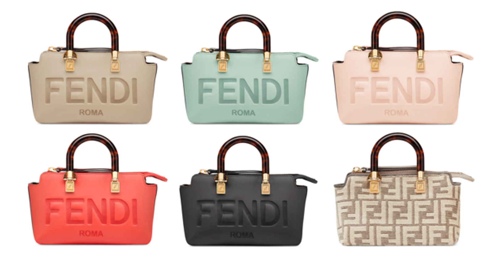 FENDI　バイザウェイミニ　ホワイトレザー