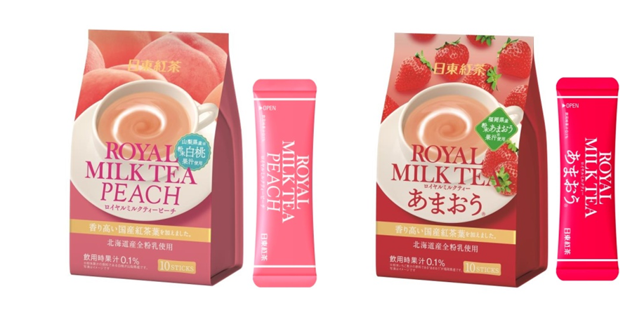 日東紅茶 ロイヤルミルクティーピーチ」「同 ロイヤルミルクティーあまおう」新発売｜三井農林株式会社のプレスリリース