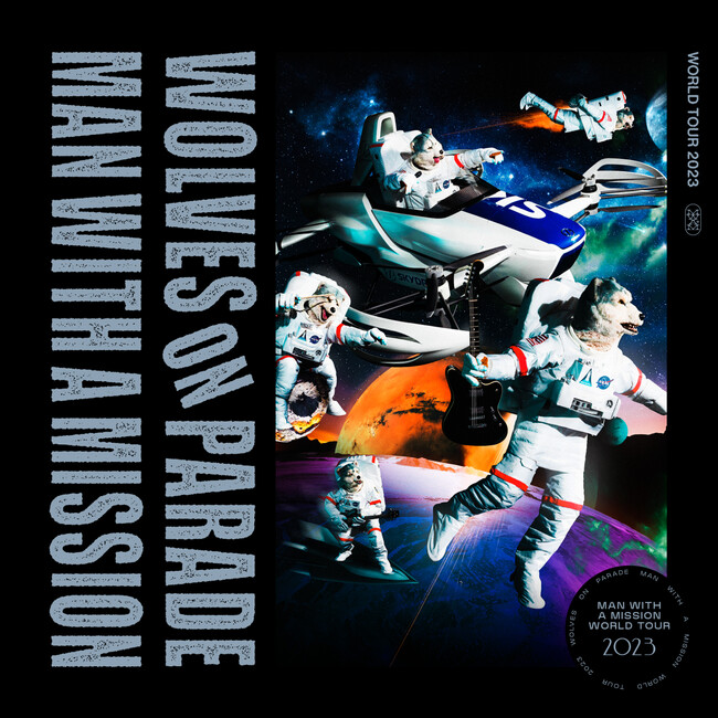 「MAN WITH A MISSION World Tour 2023 ～WOLVES ON PARADE～」 キービジュアル（提供：株式会社FYD）