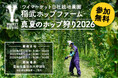 愛知県産ホップをみんなで収穫体験。