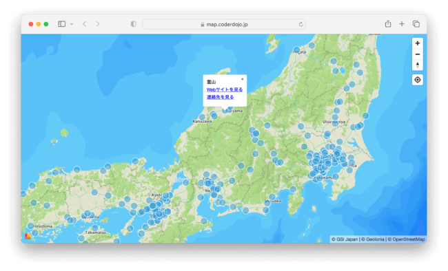 DojoMap - map.coderdojo.jp