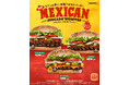 大人気バーガーキング®「メキシカン・アボカドワッパー®」がさらに進化!ハラペーニョを加えた12種スパイスの「新メキシカンフレーク」が直火焼きビーフ、アボカドと相性抜群!メキシカン、チーズ、ダブルの3種