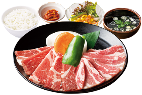 豚カル豚肩ダブル定食 豚カル豚肩ダブル定食