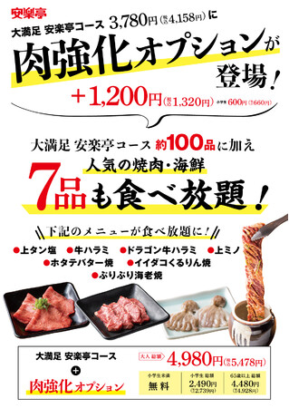 安楽亭 肉強化オプション