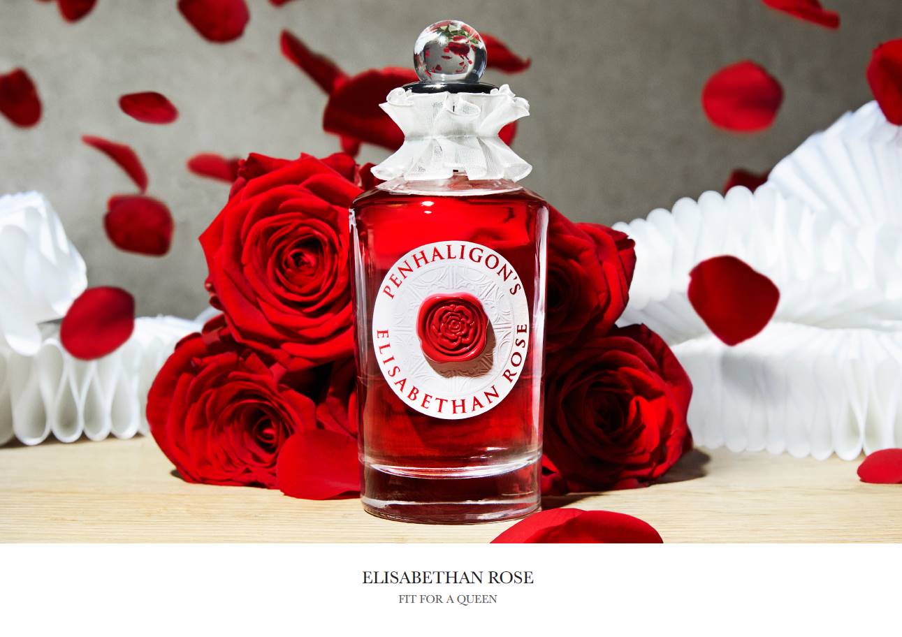 ペンハリガンより、まるでエリザベス女王のために作られた王冠のように、品格あふれるローズの香り「エリザベサン ローズ オードパルファム」新発売