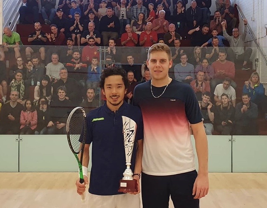 スカッシュプロツアー・ハンプシャーオープン2020（イギリス・サウスハンプトン）で小林僚生選手が優勝