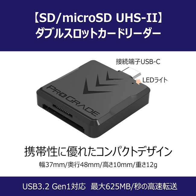 アウトレット プログレードデジタル UHS-Ⅱ デュアルスロット カード