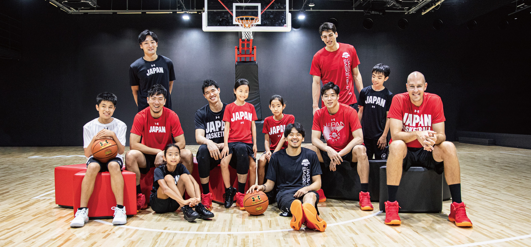 アカツキジャパンバスケットボール男子日本代表 選手支給 パーカー 